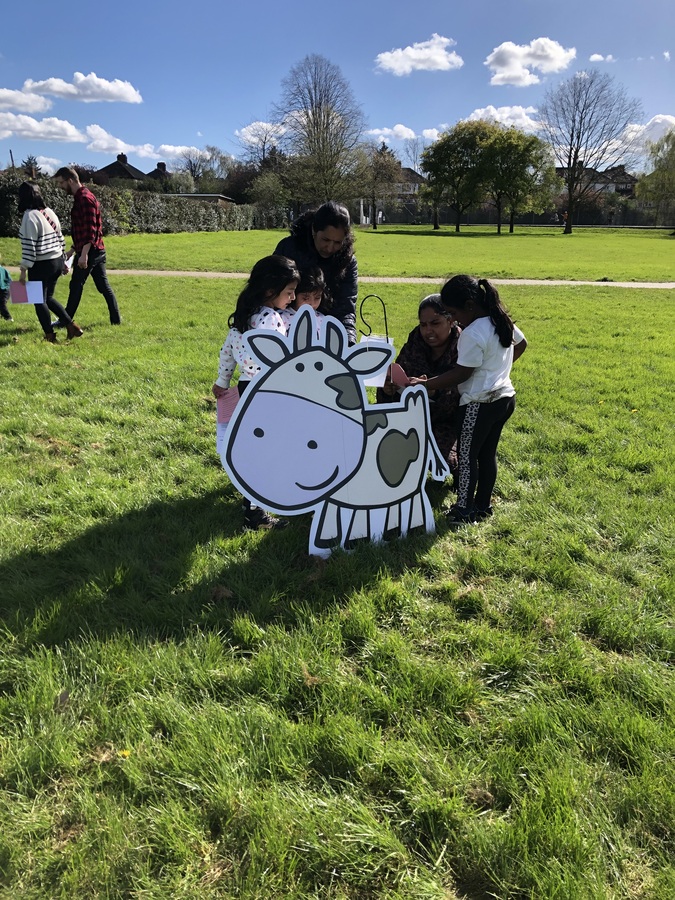 Easter Trail Cow